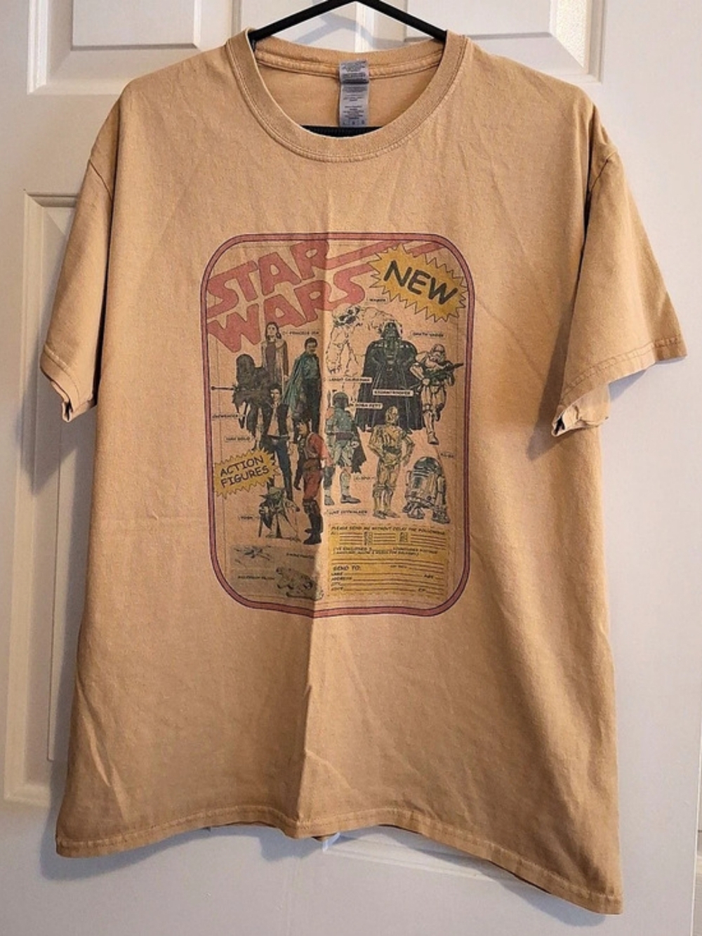 Gildan Star Wars Vintage Action Figures Graphic T-Shirt Large
